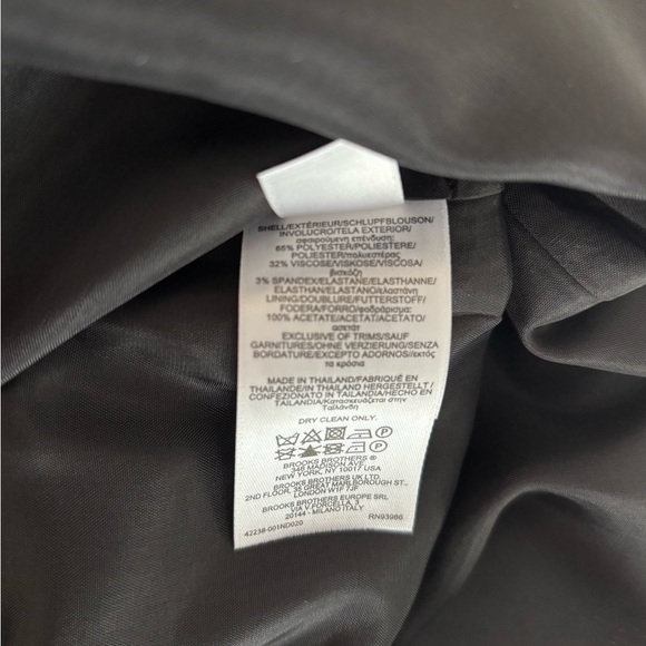 NWT- Brooks Brothers Black Textured Midi Dress - Picture 9 of 11